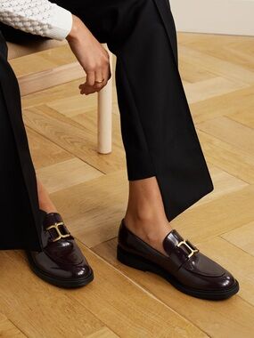 Chloe Marcie Buckle Detail Slip On Loafers